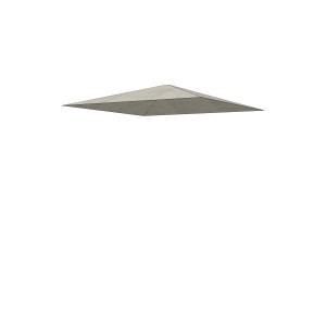 Silberner Dachbezug 300x300 cm für Siena Garden Schattenmanufaktur Comuna Pavillon.