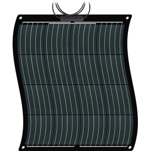 Flexibles 100W Schwaiger Solarpanel für Solaranlagen, biegsam und anpassbar.