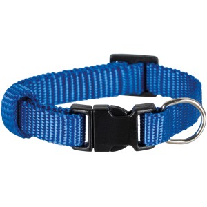 Blaues Jollypaw Hundehalsband, Größe L-XL (40-65 cm), aus robustem Nylon.