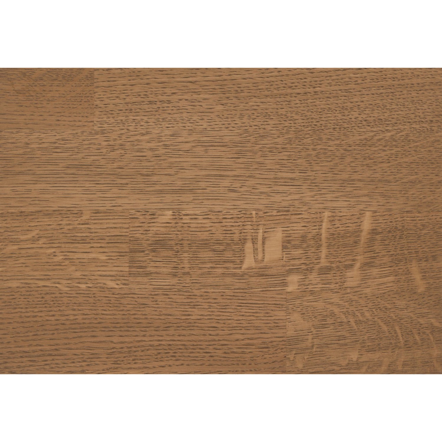 Nahaufnahme einer Holzoberfläche, behandelt mit Osmo TopOil Pflege Akazie. Holzpflege für Möbel und Arbeitsplatten.