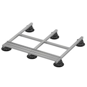 GS Terrassen Unterkonstruktion aus Alu, passend für Proside Rinne, 2000 mm lang.