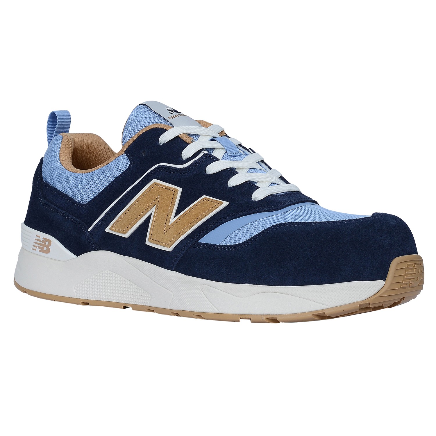 New Balance Sicherheitsschuh Elite Lite S1 in Blau-Coffee, Größe 40.