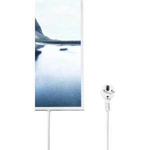 Könighaus Infrarotheizung mit Berg- und Seemotiv, 1200 W, 60x120 cm, elektrische Heizung.