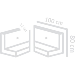 Diephaus L-Stein Ecke bewehrt Grau 90° (2-teilig), 80x100x12cm, für Mauersysteme & Einfassungen.