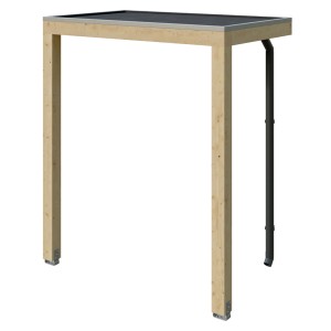 Skan Holz Vordach Fehmarn 200 cm x 125 cm Natur Unbehandelt