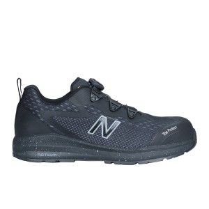 New Balance Logic BOA S1 PL Sicherheitsschuh, schwarz-orange, mit BOA Fit System.