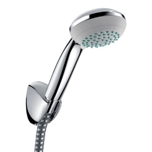 Hansgrohe Crometta 85 Vario Brauseset mit Handbrause, Schlauch und Halter, Chrom.
