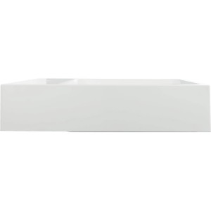 AquaSu cuVa Handwaschbecken, 60 cm, Weiß, aus Mineralguss.