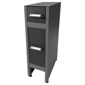 Küpper Einbauschrank mit 2 Schubladen 79,5 x 23 x 47,5 cm Schwarz-Hellgrau