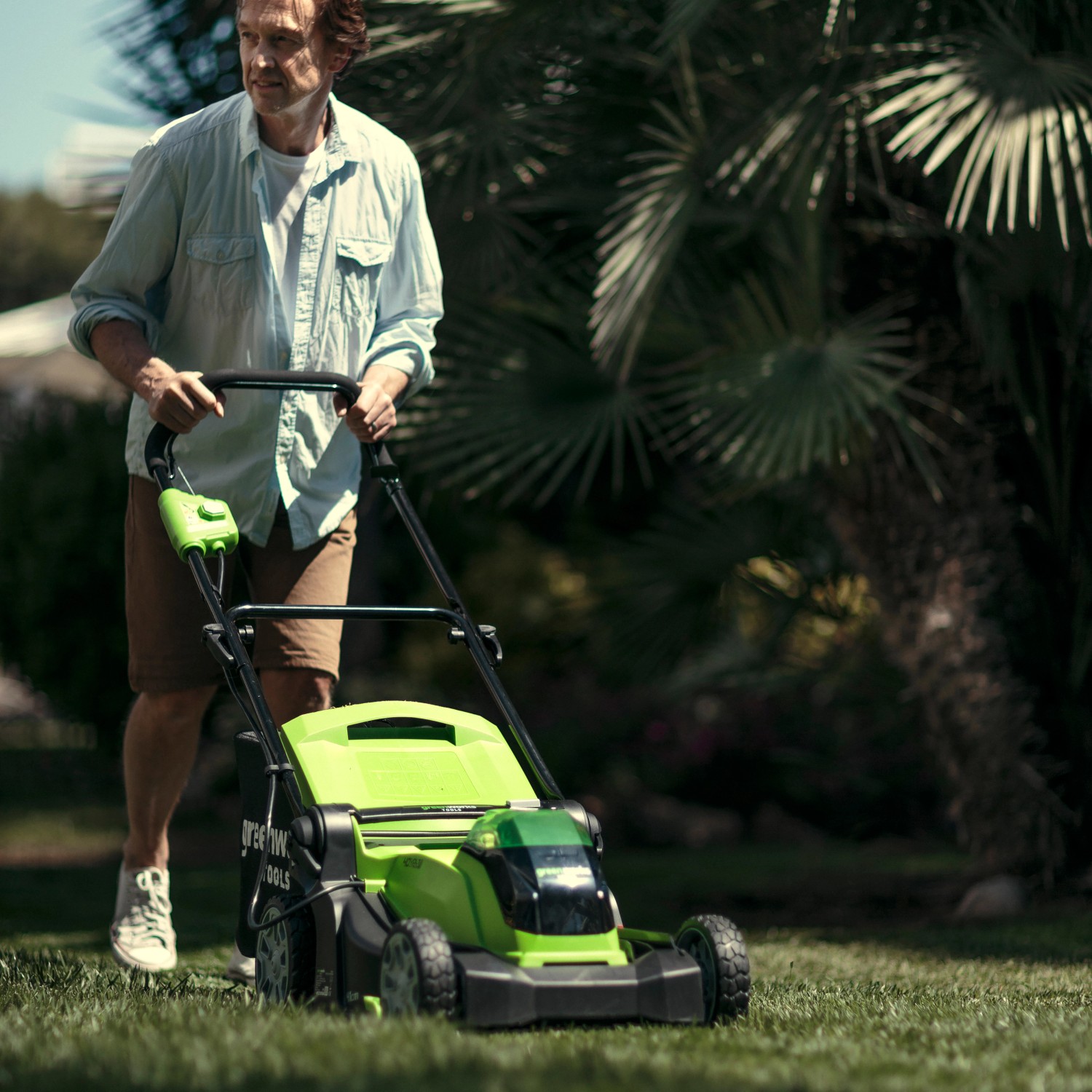 Greenworks AkkuRasenmäher G40LM41K4 KIT 40V kaufen bei OBI