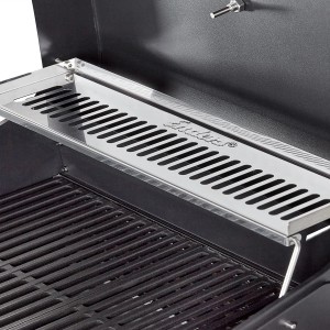 Detailaufnahme: Enders eCrave 2 Elektrogrill mit Warmhalterost und Gussrost.