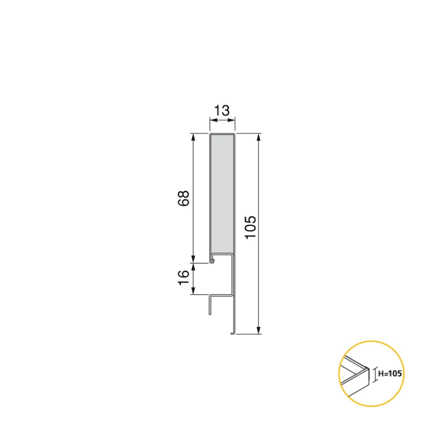 Emuca Außenschublade Concept 30 kg Höhe 105 mm Tiefe 400 mm Stahl Weiß Lackiert_4