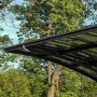 Detailansicht: Palram Canopia Arizona Breeze Carport in Anthrazit. Aluminiumkonstruktion mit Polycarbonat-Dach.
