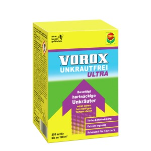 Compo Vorox Unkrautfrei Ultra, 250ml Konzentrat zur Unkrautbekämpfung im Garten.