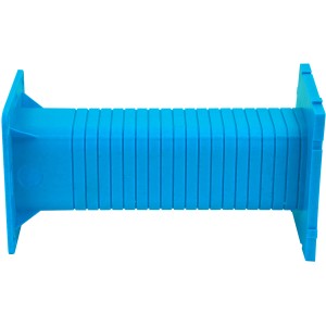 Blaue E2 Elektro PXE Montageplatte 250 mm für Wärmedämmung.