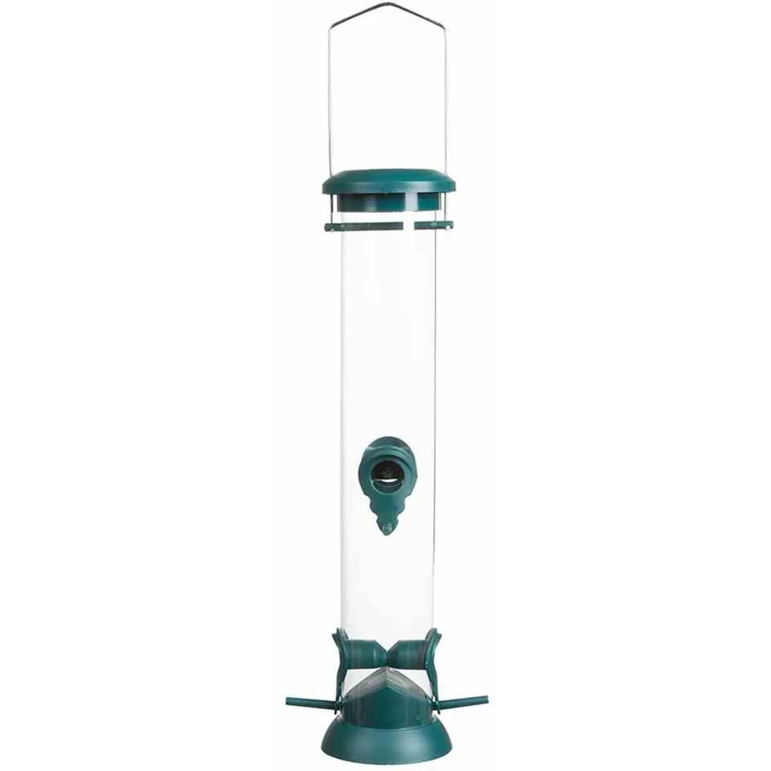 Siena Garden Vogelfutterspender aus Kunststoff, grün, mit Aufhängevorrichtung. Ideal für Wildvögel.