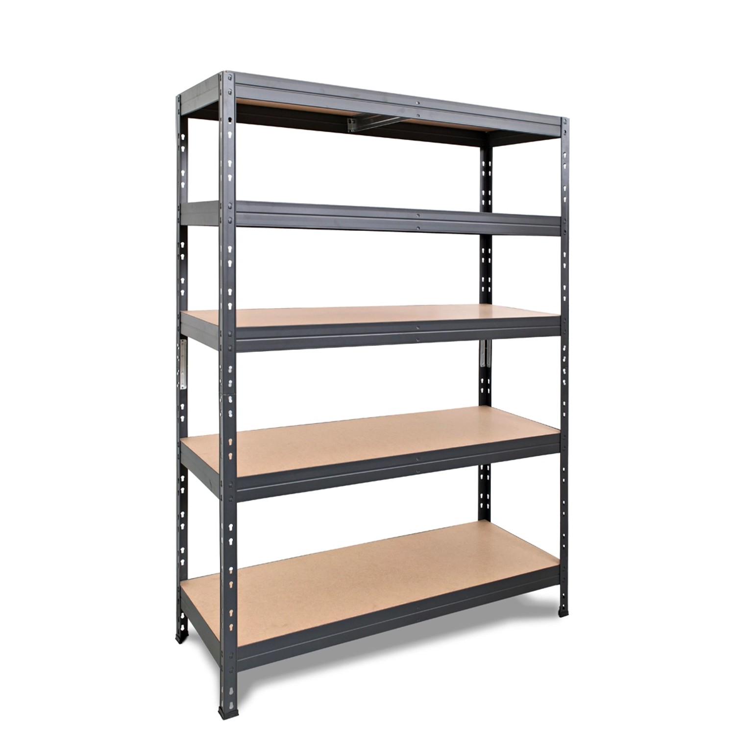 Ar Shelving Schwerlastregal, anthrazit, mit 5 Böden (180x120x45cm) für Keller, Garage oder Werkstatt.