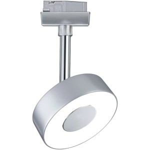 Paulmann Urail LED Spot Circle, 5W, Chrom matt, für Schienensysteme. Runde Form, neutralweißes Licht.