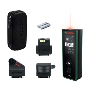 Bosch Laser-Entfernungsmesser-Set Zamo Reichweite 40 m Akkus mit USB-C-Anschluss