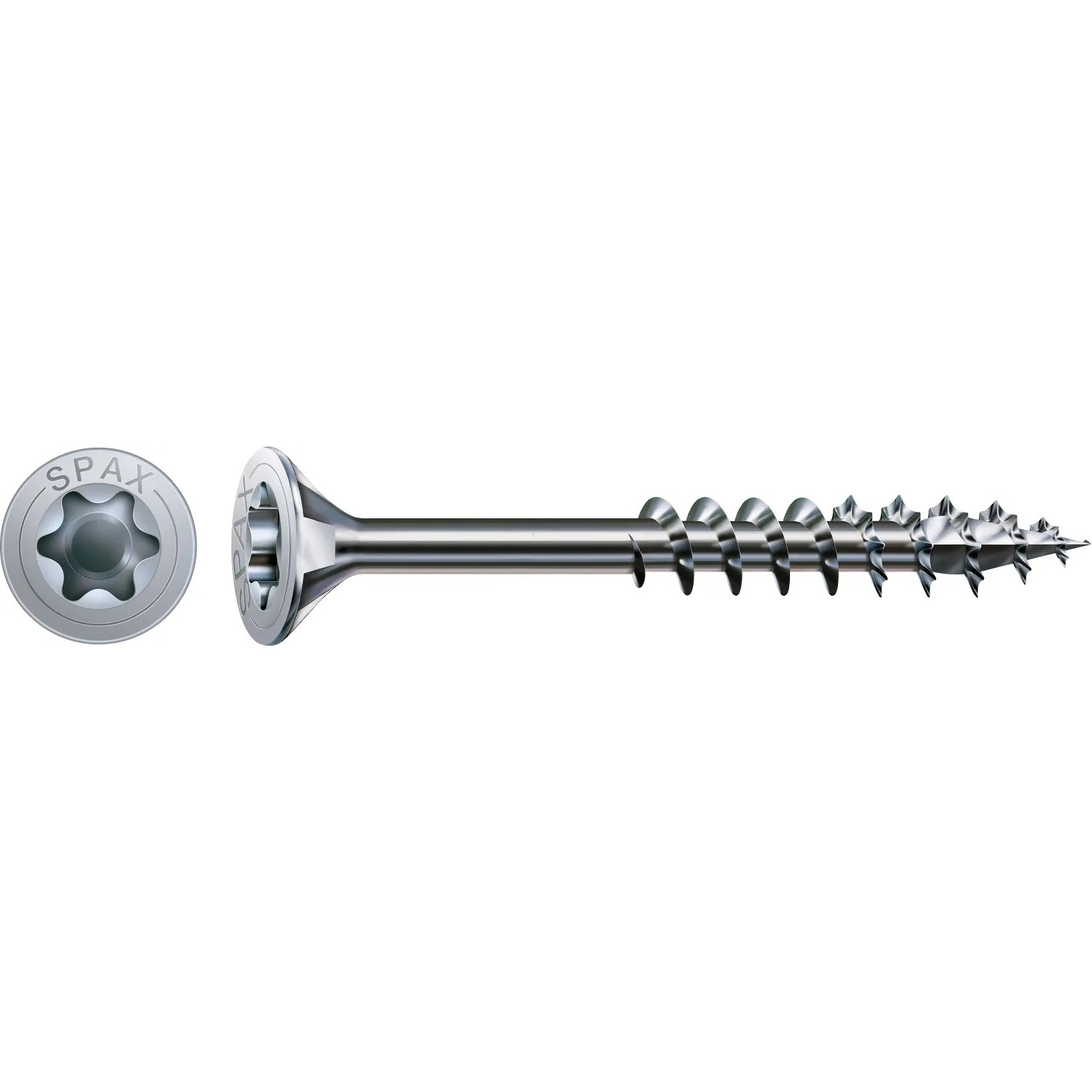 Spax Universalschraube Senkkopf 4x60mm, T-Star plus Antrieb, 75 Stück, für Holz, Kunststoff & Beton.