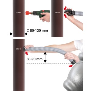 Montage des Waterform Verbindungs-Sets für Ican & Aquacan Regentonnen in 3 Schritten.