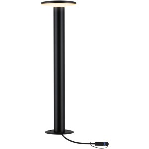 Paulmann LED-Wegeleuchte Plate Plug & Shine, anthrazitfarbene Pollerleuchte für den Außenbereich.