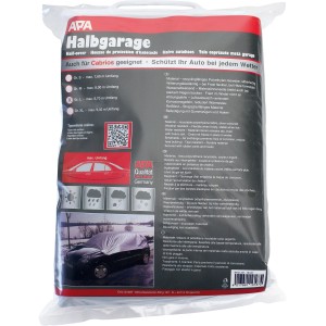 Eufab Halbgarage mit Gummizug und Haken Gr. L Silber