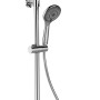 Wenko Duschsystem Watersaving Chrom mit Kopf- und Handbrause.