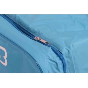Blaue Connabride Kühltasche (17 l) mit Reißverschluss, ideal für den Transport von Lebensmitteln.