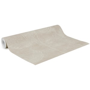 Rolle Vliestapete Palm Deluxe Beige mit Palmenmuster von Looks by Wolfgang Joop.