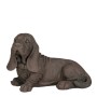 Mica Decorations Deko-Figur Basset Magnesium 22 cm x 41 cm x 26 cm Dunkelgrau