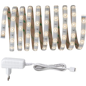 Paulmann YourLED Strip Basis-Set 3 m Warmweiß, LED-Streifen mit Trafo und Klebestreifen.