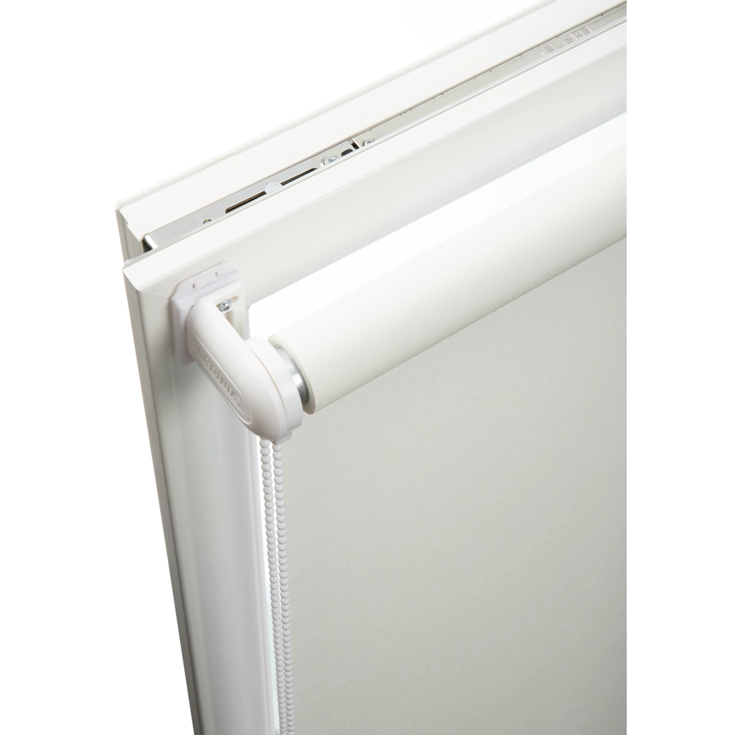 Gardinia Klebeträger Ideal für Rollo und Jalousie, 2 Stück, weiße Halterung am Fenster.