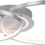 Moderne LED-Deckenleuchte Asmina von Just Light aus Aluminium, 69x55 cm, mit verschlungenen Ringen.