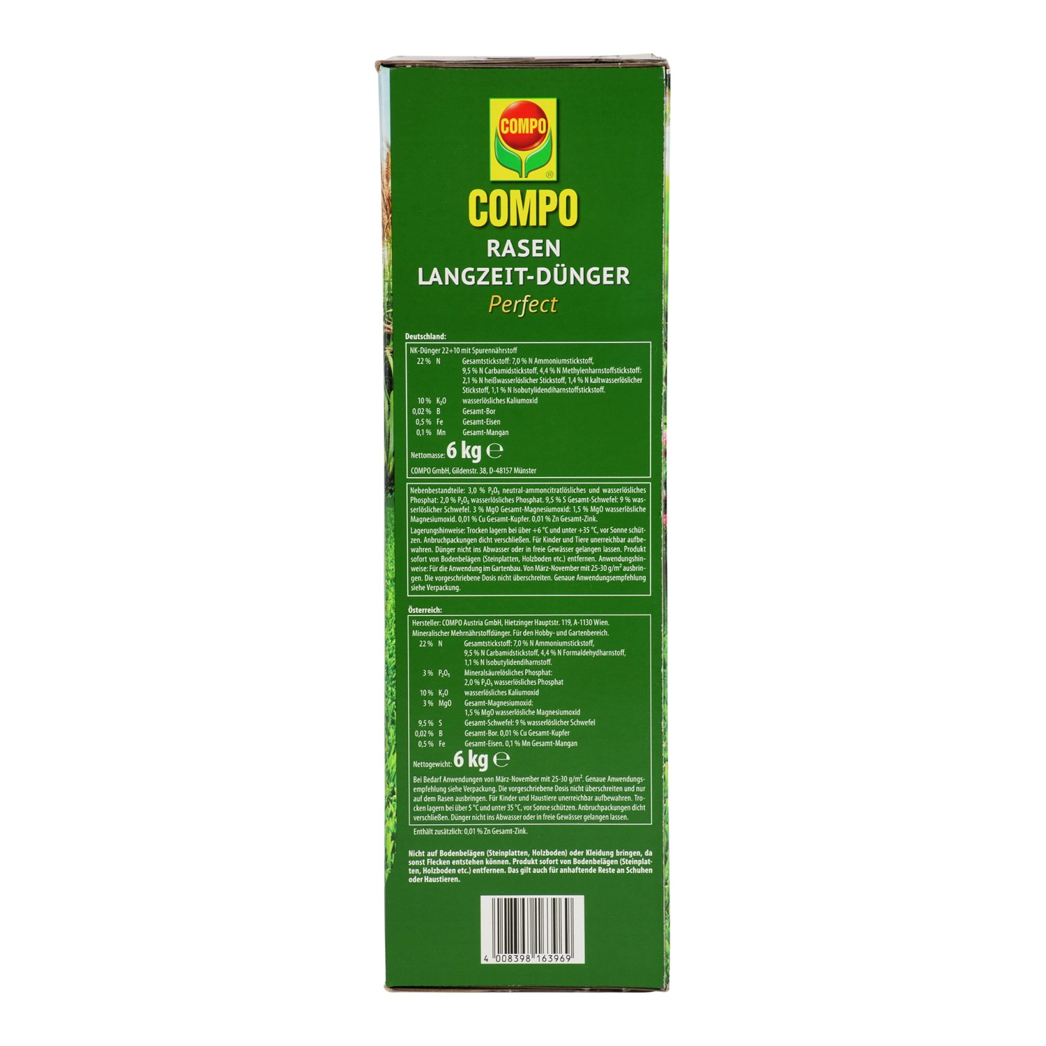 Compo Rasen Langzeit-Dünger Perfect 6 kg_4