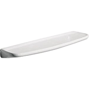 Geberit Renova Wandablage, 60x14 cm, Alpinweiß, für Bad. Ablage aus Sanitärporzellan mit Aufkantung.