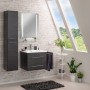 Fackelmann Bad-Hochschrank B.Perfekt Dark Oak, 30 cm breit, im Badezimmer-Set