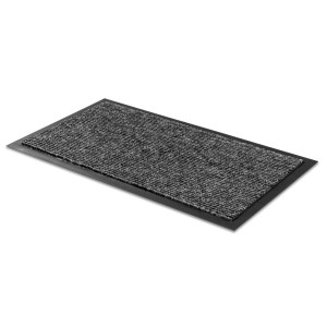 Anthrazitfarbene ASTRA Sauberlaufmatte Jade, 40x60 cm, für den Innenbereich.