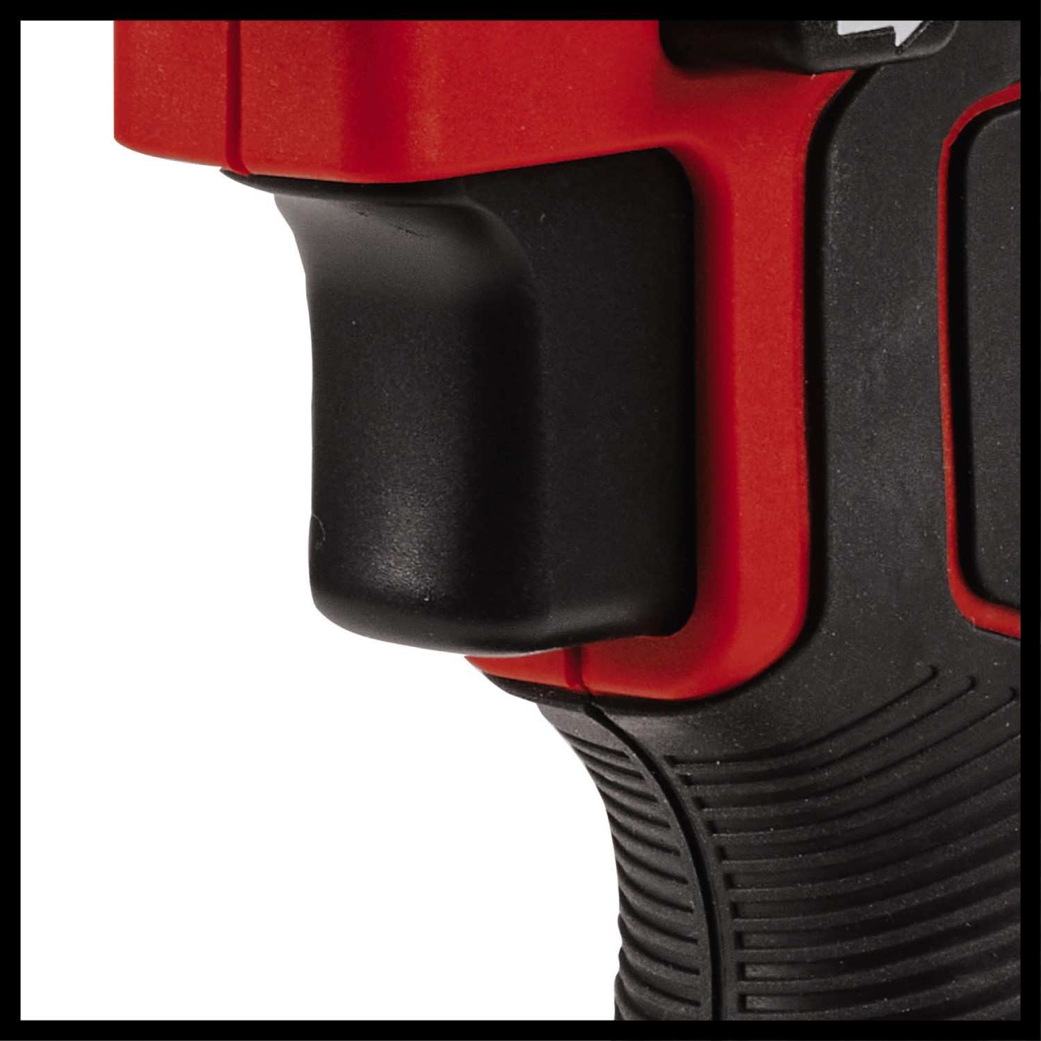 Detailaufnahme des Einhell Akku-Bohrschraubers TE-CD 18/40 Li BL Solo, Fokus auf Griff und Bedienelemente.