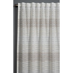Beiger Bennetti Schal mit Gardinenband, 140x245 cm, für Fenstervorhänge.