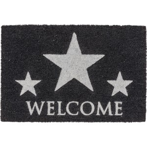 Astra Fußmatte Coco Glitter 40 cm x 60 cm Welcome Stern