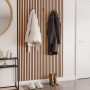 Denpanels 3D Haken, 2er-Set, schwarz, zur Montage an Akustikpaneelen für Garderobe.