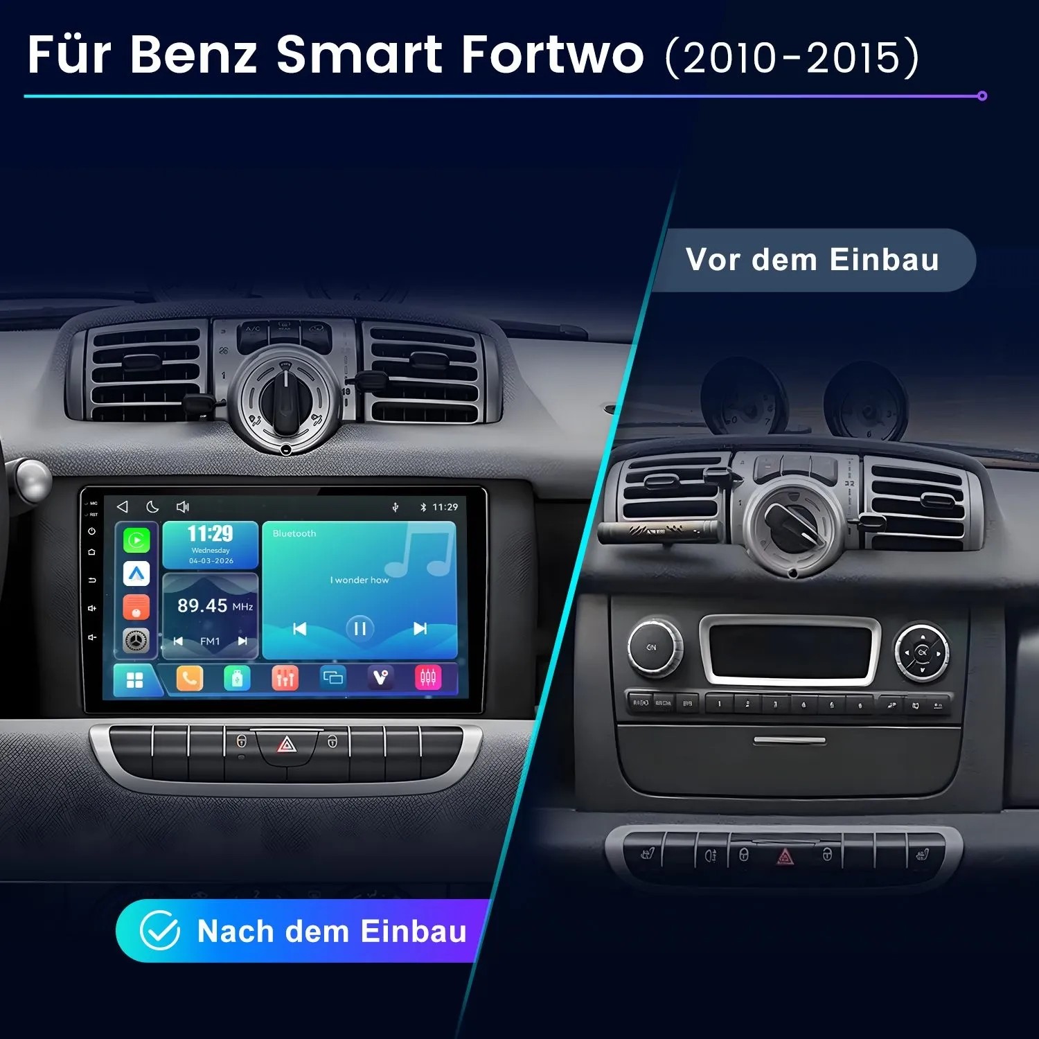 Junsun Autoradio Für Benz Smart Fortwo 2010-2015 Linux_2
