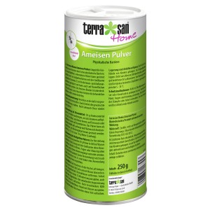 Terrasan Home Ameisen Pulver in Dose, insektizidfreie Streubarriere gegen Ameisen.