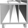 Weißes Fensterbankanschlussprofil, 48,5x40x1000 mm, für Fenster-Zubehör.