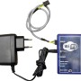 Freepoint Wifi-Control für Pelletöfen: WLAN-Modul mit Netzteil und Kabel.