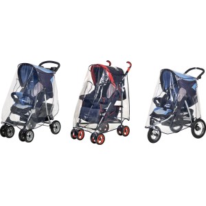 Reer Universal-Regenschutz PEVA XL, transparent, für Kinderwagen und Buggys.