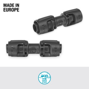 Gardena Verbinder 13 mm (1/2") 3er-Set zur Erweiterung von Micro-Drip-Systemen.
