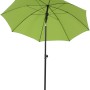 Grüner Siena Garden Marktschirm, Ø 180 cm, mit Handöffner. Sonnenschirm für Garten und Balkon.
