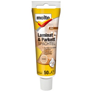 Tube Molto Laminat- & Parkettspachtel Buche 50ml zum Ausbessern von Holzböden.